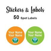Spot Labels 50pc - Billy