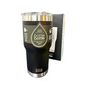 30oz Stainless Steel Insulated Travel Tumbler with Lid, 890ml (Black)