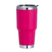 30oz Stainless Steel Insulated Travel Tumbler with Lid, 890ml (Pink)