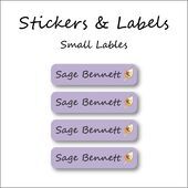 Ice Cream Swirl-Pack of 30 Small Waterproof Labels