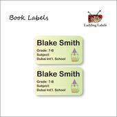 Happy Cat-Pack of 40 Book Labels