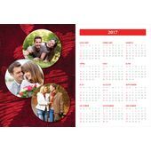 Poster Calendar Collage PCC 001 (3 Photos)