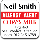 Allergy Label ST AL 001