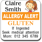 Allergy Label ST AL 002