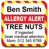 Allergy Label ST AL 005