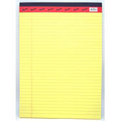 Legal Pad A4 Yellow Paper