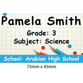 Personalised School Book Label PS BL 0257