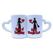 Valentine Couple Mug Heart Shape 021