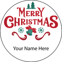 Personalised Christmas Gift Sticker -001- Waterproof Labels x Pack of 24 