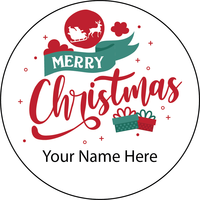 Personalised Christmas Gift Sticker -003- Waterproof Labels x Pack of 24 
