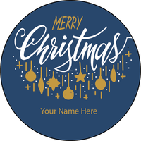 Personalised Christmas Gift Sticker -036- Waterproof Labels x Pack of 24 