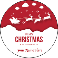 Personalised Christmas Gift Sticker -037- Waterproof Labels x Pack of 24 