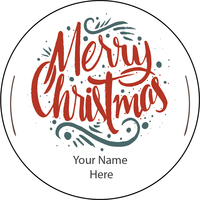 Personalised Christmas Gift Sticker -038- Waterproof Labels x Pack of 24 
