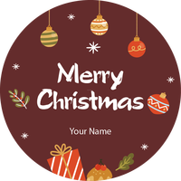 Personalised Christmas Gift Sticker -083- Waterproof Labels x Pack of 24 