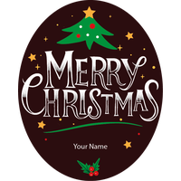 Personalised Christmas Gift Sticker -090- Waterproof Labels x Pack of 24