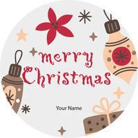 Personalised Christmas Gift Sticker -093- Waterproof Labels x Pack of 24