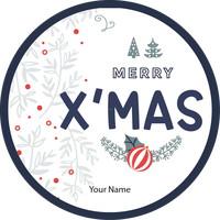Personalised Christmas Gift Sticker -098- Waterproof Labels x Pack of 24