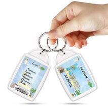 KPK 010 ALISON Personalised Name Souvenir Keyring With Qualities