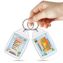KPK 015 ANDREA Personalised Name Souvenir Keyring With Qualities