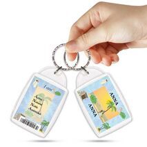 KPK 022 ANNABELLE Personalised Name Souvenir Keyring With Qualities