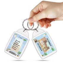 KPK 027 AUDREY Personalised Name Souvenir Keyring With Qualities