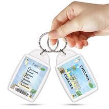KPK 060 CHELSEA Personalised Name Souvenir Keyring With Qualities
