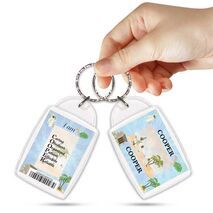 KPK 072 COOPER Personalised Name Souvenir Keyring With Qualities