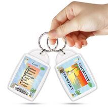 KPK 073 COURTNEY Personalised Name Souvenir Keyring With Qualities