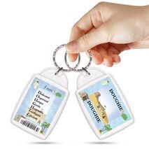 KPK 095 DOUGHIE Personalised Name Souvenir Keyring With Qualities