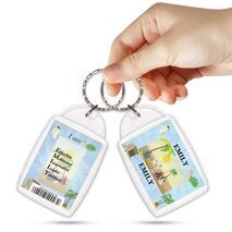 KPK 105 EMILY Personalised Name Souvenir Keyring With Qualities