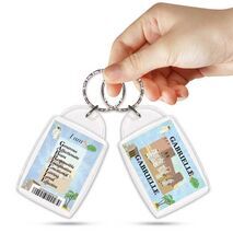 KPK 116 GABRIELLE Personalised Name Souvenir Keyring With Qualities