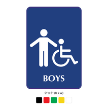Waterproof Sticker Toilet Signs Labels- For Boys