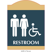 Waterproof Sticker Toilet Signs Labels- Restroom 002