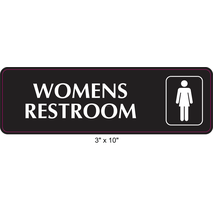 Waterproof Sticker Toilet Signs Labels- Womens Restroom