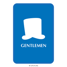 Waterproof Sticker Toilet Signs Labels- Fancy For Gentlemen