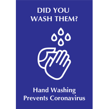 Waterproof Labels- Covid 19 Safety Handwash Sticker - CHS 003