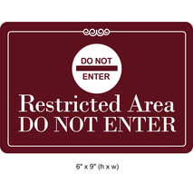 Waterproof Sticker Restriction Signs Labels- RS 001
