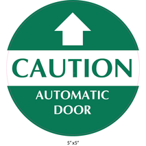 Waterproof Sticker Door Signs Labels- Automatic Door 005 A