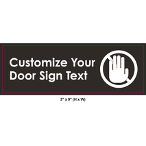 Waterproof Sticker Restriction Signs Labels- RS 014  - CUSTOMIZATION