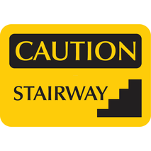 Waterproof Sticker Stairway Exit Signs Labels- SES 007
