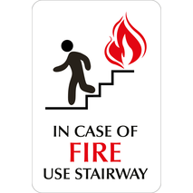 Waterproof Sticker Stairway Exit Signs Labels- SES 009