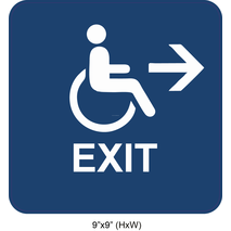 Waterproof Sticker Stairway Exit Signs Labels- SES 014