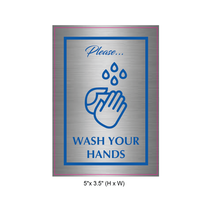 Waterproof Sticker Hand Washing Lables- HWS 001