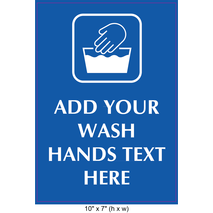 Waterproof Sticker Hand Washing Lables- HWS 004