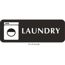 Waterproof Sticker Laundry Room Signs Labels- LRS 004