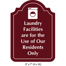 Waterproof Sticker Laundry Room Signs Labels- LRS 006
