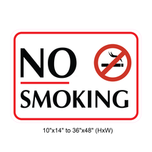Waterproof Sticker No Smoking Signs Labels- NSS 001