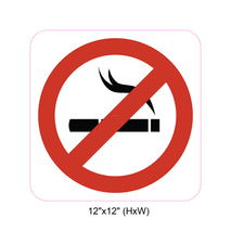 Waterproof Sticker No Smoking Signs Labels- NSS 002