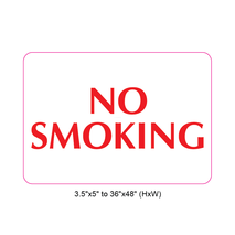 Waterproof Sticker No Smoking Signs Labels- NSS 005