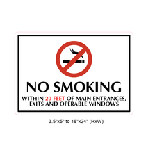 Waterproof Sticker No Smoking Signs Labels- NSS 007